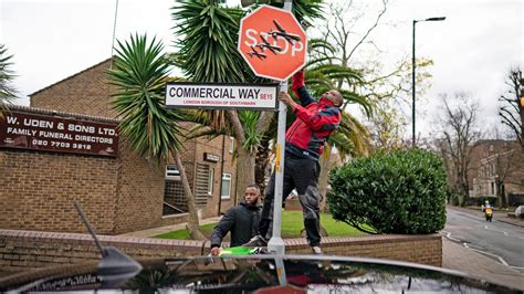 Suspect arrested in alleged theft of a Banksy stop sign decorated with military drones